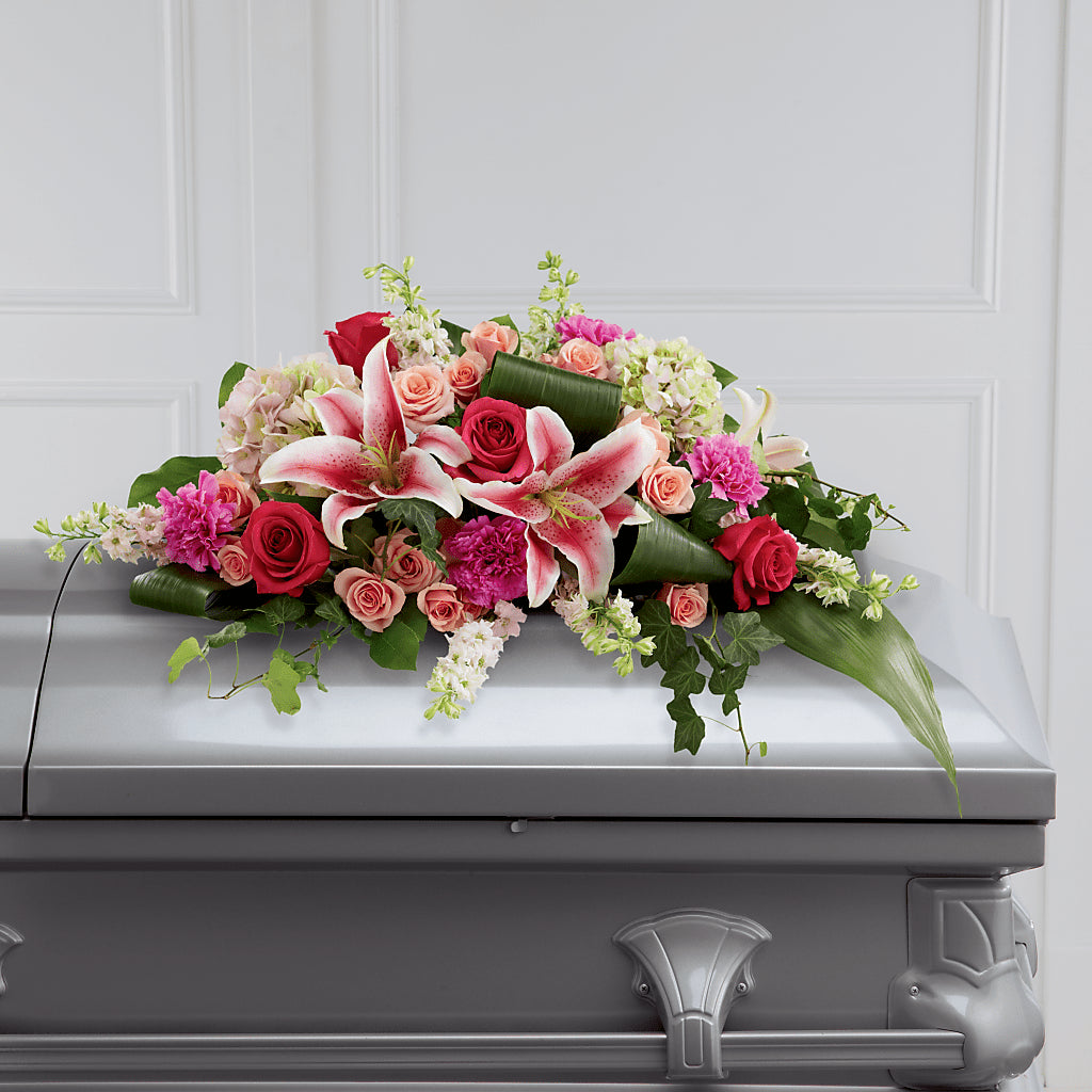 Splendid Grace Casket Spray – VERN'S SHARONVILLE FLORIST, Cincinnati OH