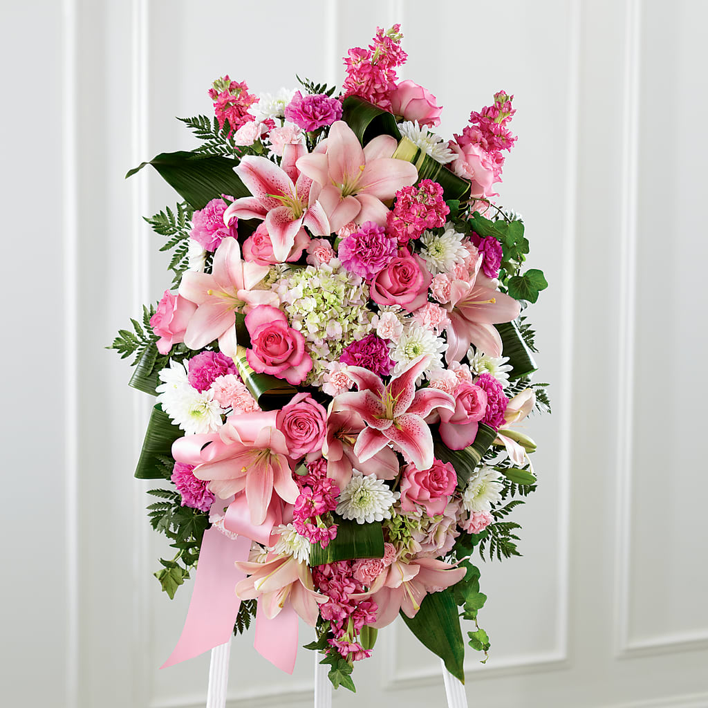 Comforting Standing Spray – VERN'S SHARONVILLE FLORIST, Cincinnati OH