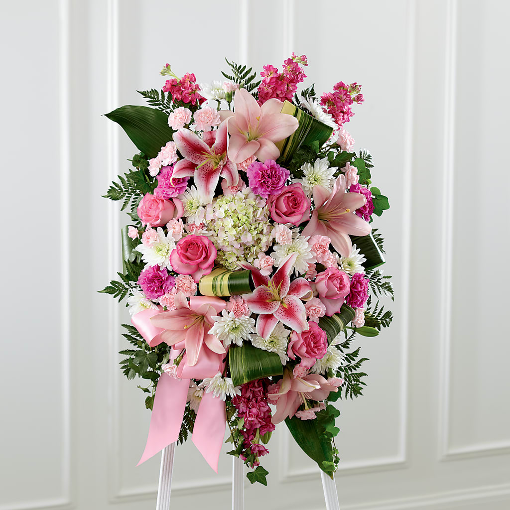 Comforting Standing Spray – VERN'S SHARONVILLE FLORIST, Cincinnati OH
