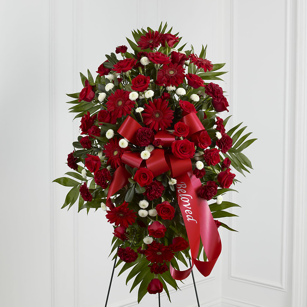 Treasured Memories Standing Spray – VERN'S SHARONVILLE FLORIST, Cincinnati OH