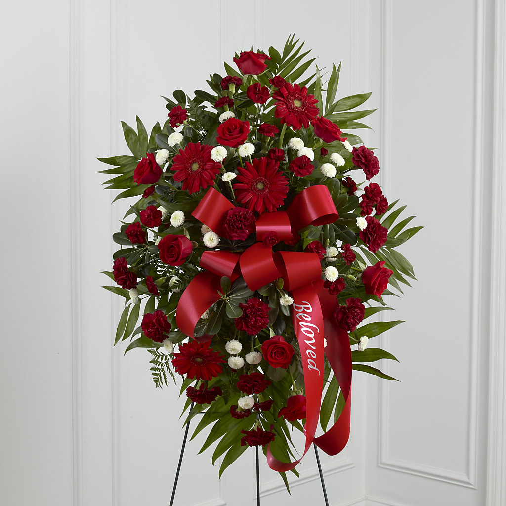 Treasured Memories Standing Spray – VERN'S SHARONVILLE FLORIST, Cincinnati OH