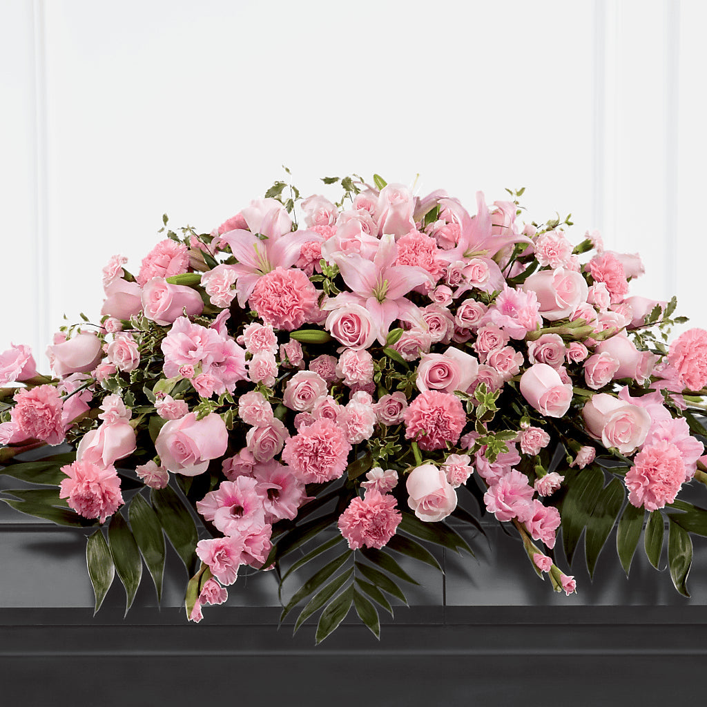 Garden of Comfort Casket Spray (Standard) – VERN'S SHARONVILLE FLORIST, Cincinnati OH