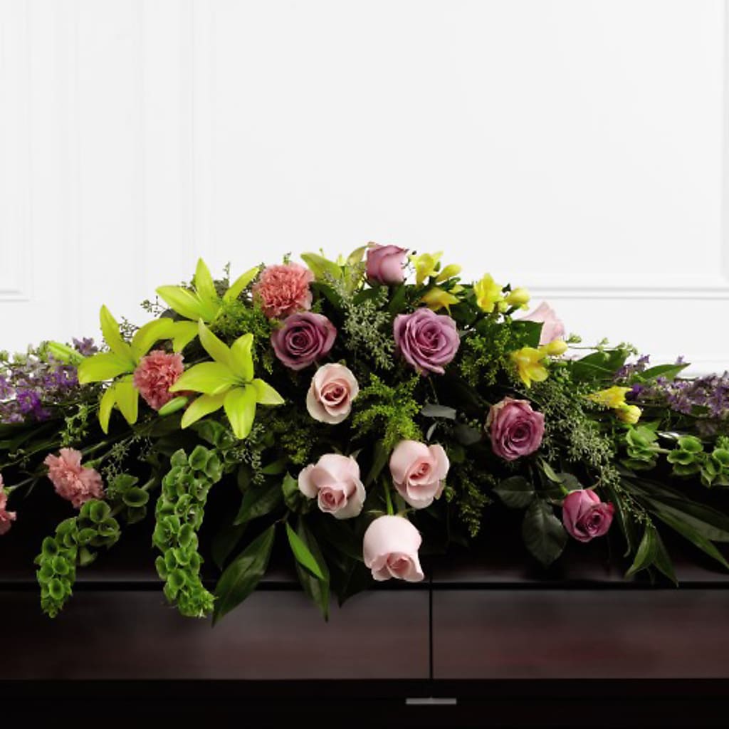 Forever Beloved Casket Spray – VERN'S SHARONVILLE FLORIST, Cincinnati OH