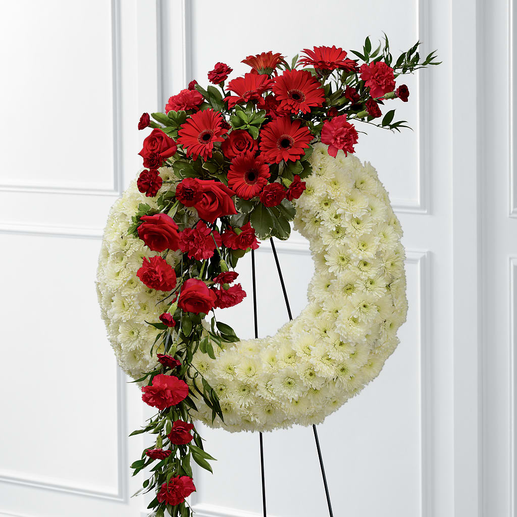 Graceful Tribute Wreath – VERN'S SHARONVILLE FLORIST, Cincinnati OH