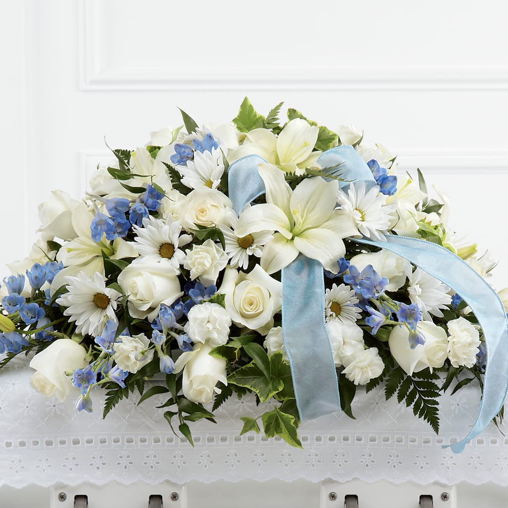 Tender Treasure Casket Spray – VERN'S SHARONVILLE FLORIST, Cincinnati OH