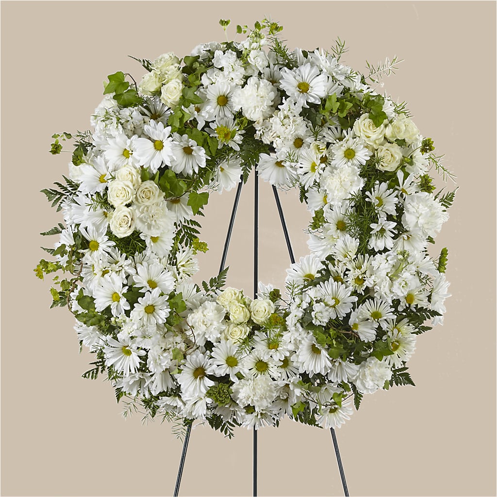 Faithful Wishes Wreath – VERN'S SHARONVILLE FLORIST, Cincinnati OH