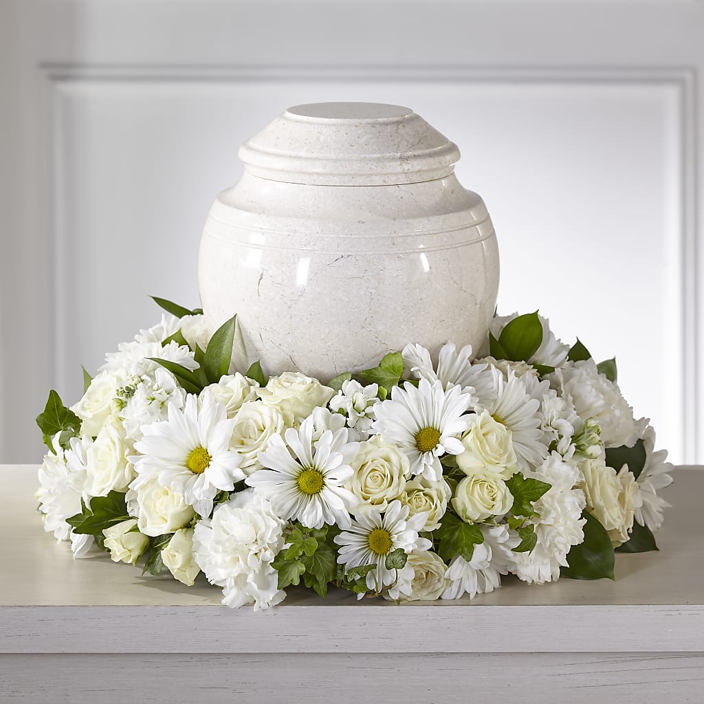 Ivory Gardens Cremation Adornment – VERN'S SHARONVILLE FLORIST, Cincinnati OH