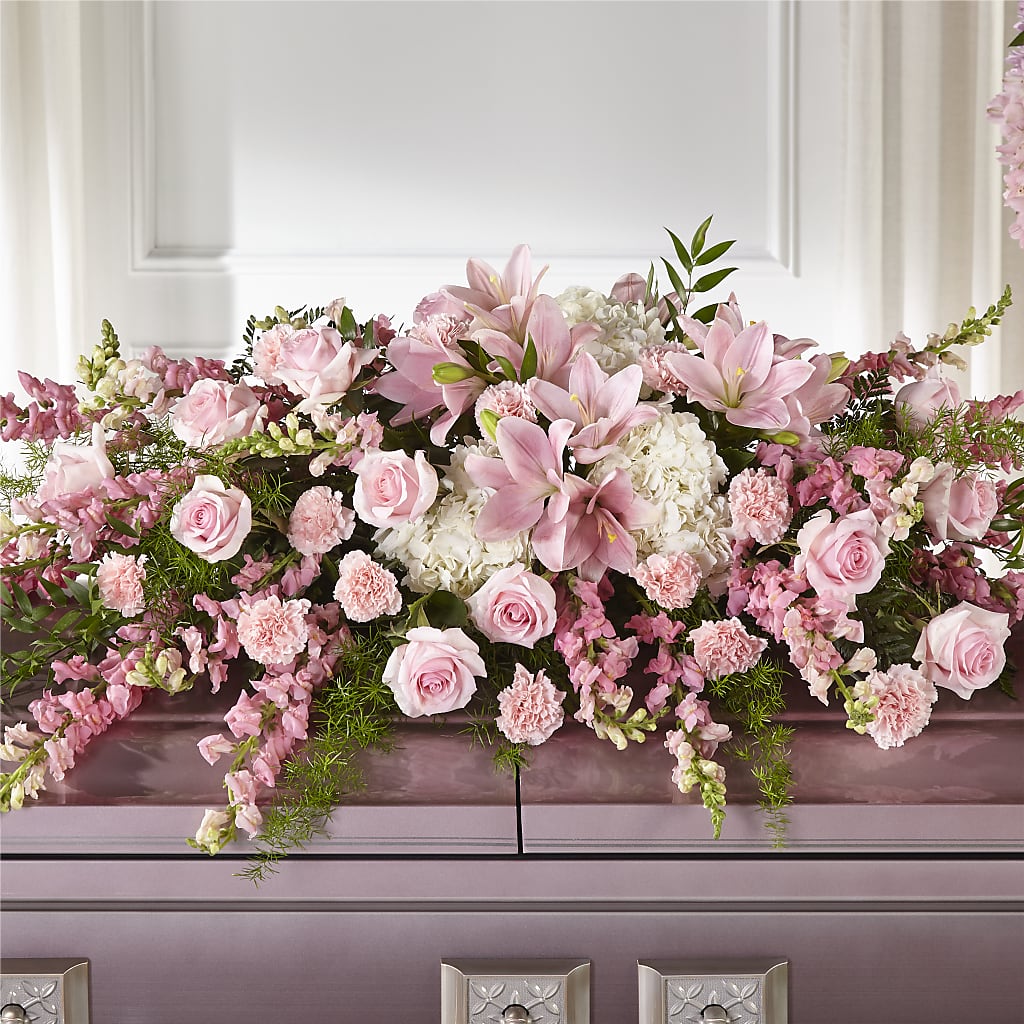 Life & Remembrance Casket Spray – VERN'S SHARONVILLE FLORIST, Cincinnati OH