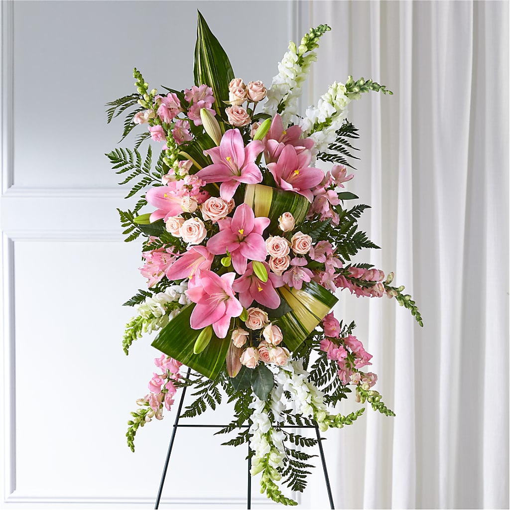 Elegant Embrace Standing Spray – VERN'S SHARONVILLE FLORIST, Cincinnati OH