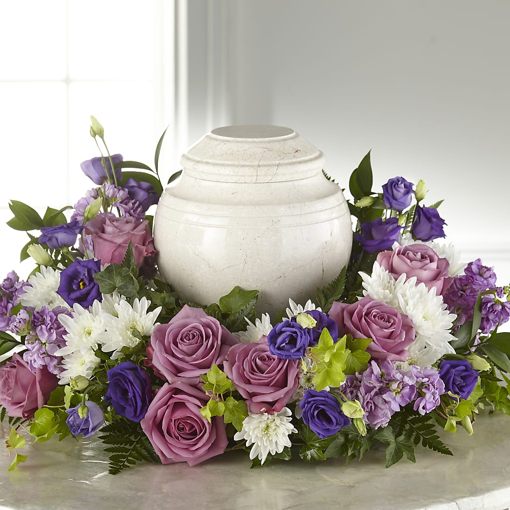Blooming Sympathy Cremation Adornment – VERN'S SHARONVILLE FLORIST, Cincinnati OH