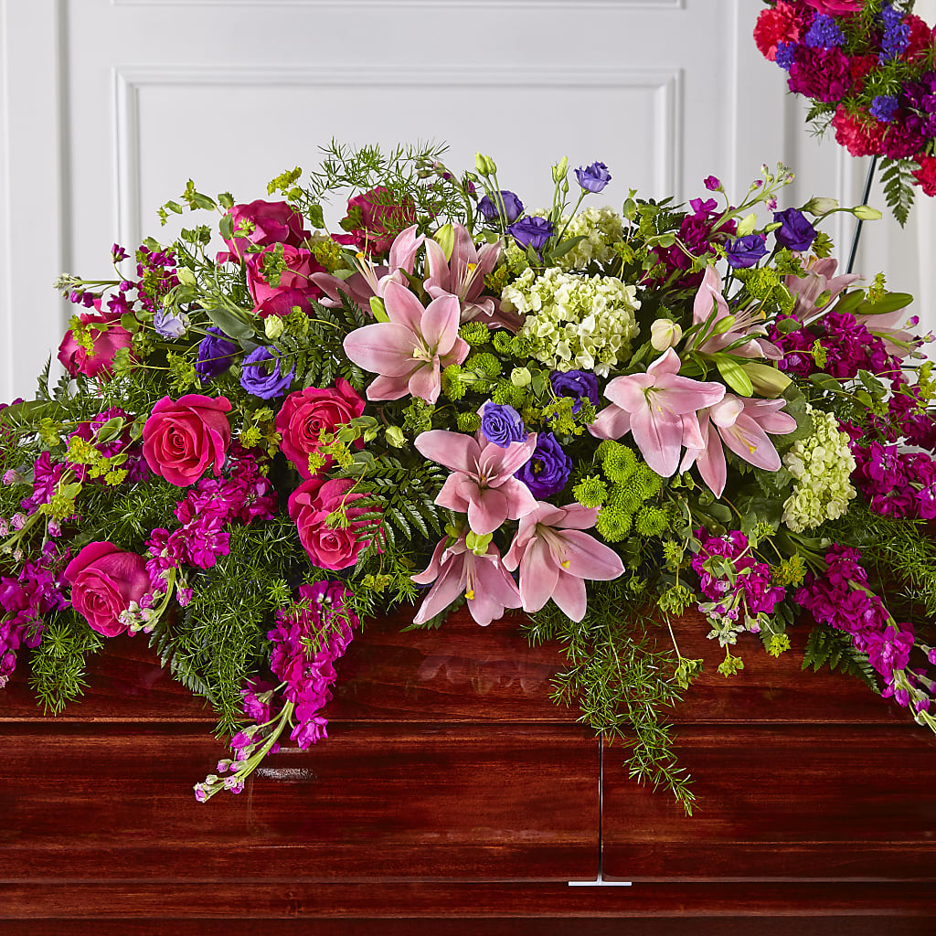 Radiant Tribute Casket Spray – VERN'S SHARONVILLE FLORIST, Cincinnati OH