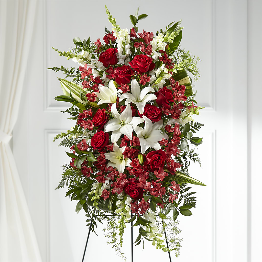 Everlasting Memory Standing Spray – VERN'S SHARONVILLE FLORIST, Cincinnati OH
