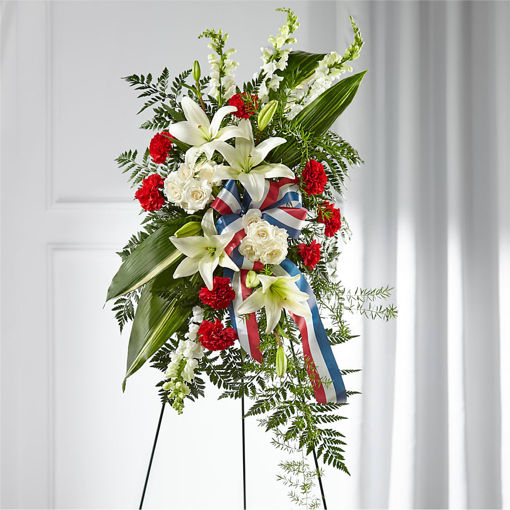 Stars of Life Standing Spray – VERN'S SHARONVILLE FLORIST, Cincinnati OH
