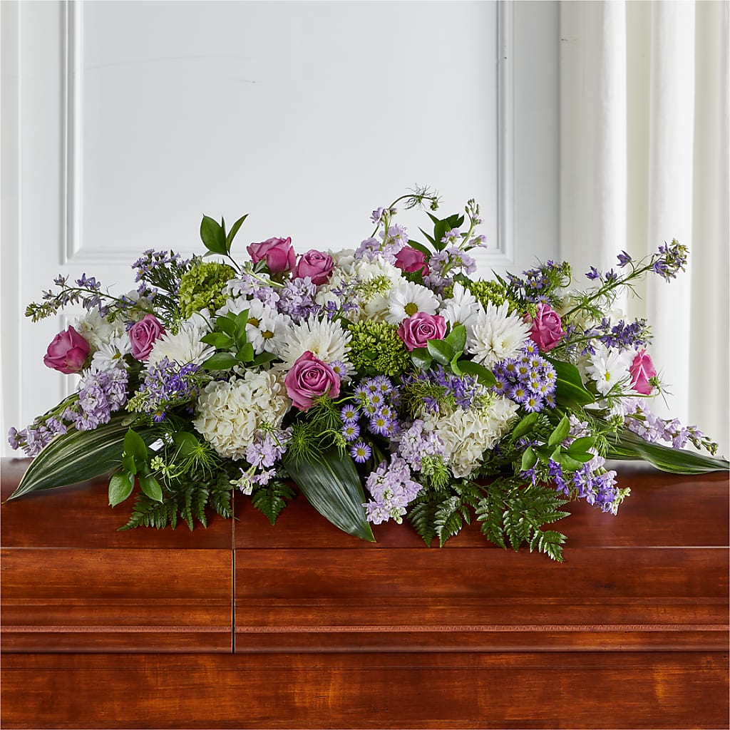 Meadows of Serenity Casket Spray – VERN'S SHARONVILLE FLORIST, Cincinnati OH