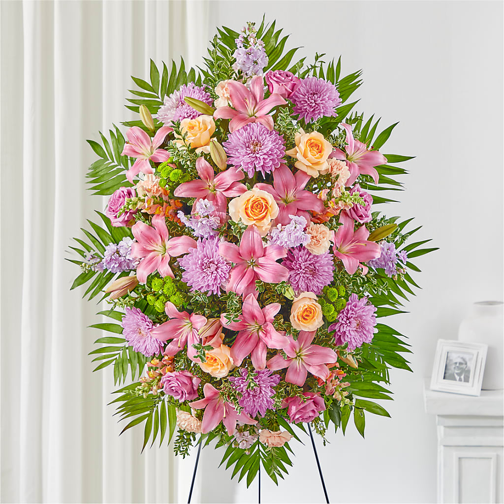 Love & Light Standing Spray – VERN'S SHARONVILLE FLORIST, Cincinnati OH