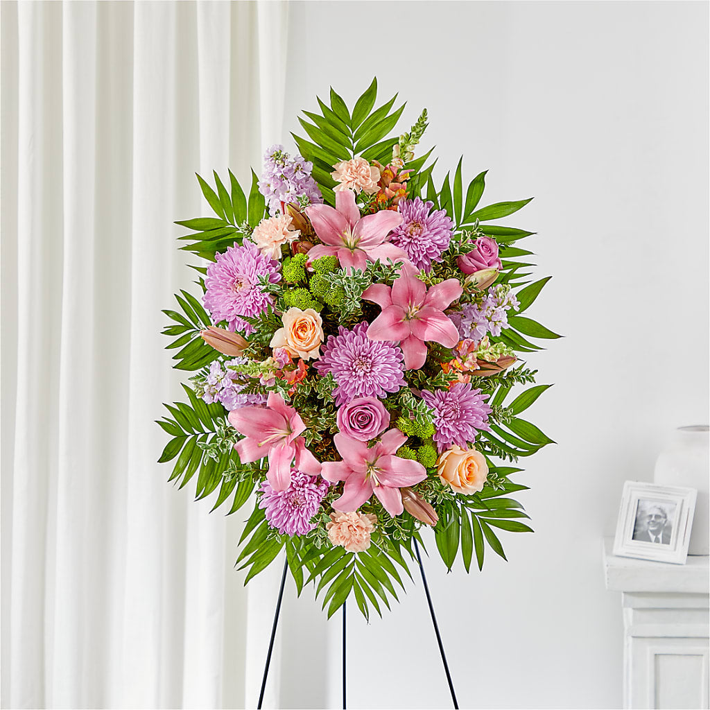 Love & Light Standing Spray – VERN'S SHARONVILLE FLORIST, Cincinnati OH