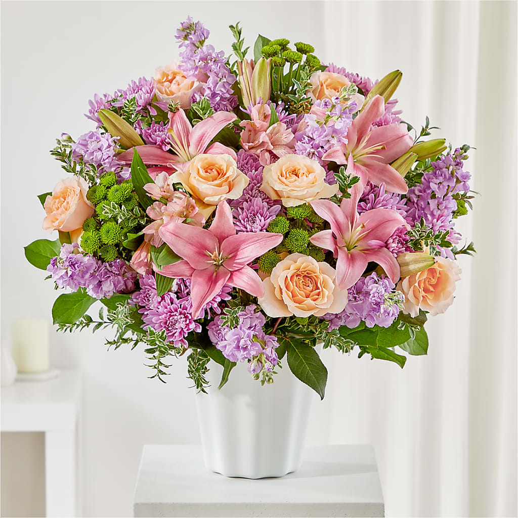 Supportive Embrace Tabletop Basket – VERN'S SHARONVILLE FLORIST, Cincinnati OH