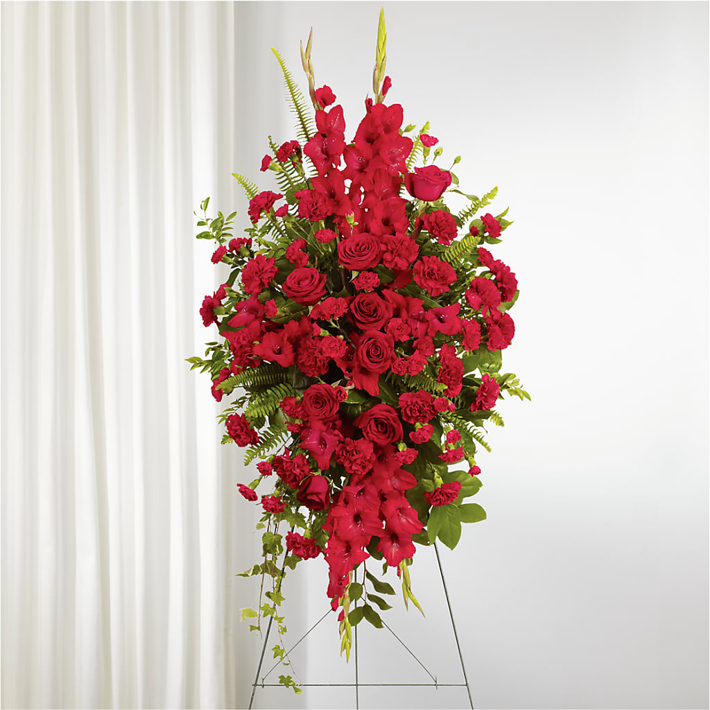 From the Heart Standing Spray – VERN'S SHARONVILLE FLORIST, Cincinnati OH