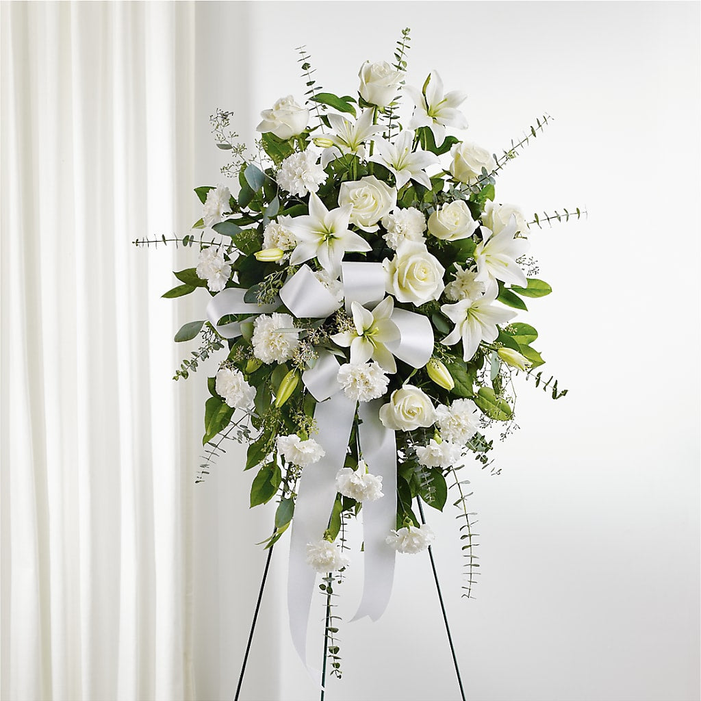 With Care Standing Spray – VERN'S SHARONVILLE FLORIST, Cincinnati OH