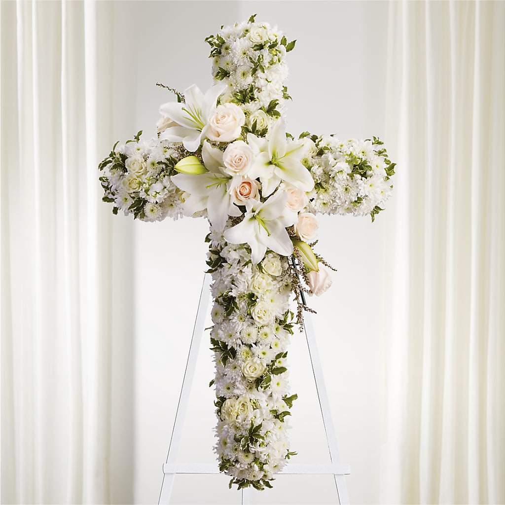 Spiritual Guidance Standing Spray – VERN'S SHARONVILLE FLORIST, Cincinnati OH
