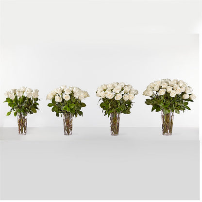 Long Stem White Rose Bouquet – VERN'S SHARONVILLE FLORIST, Cincinnati OH