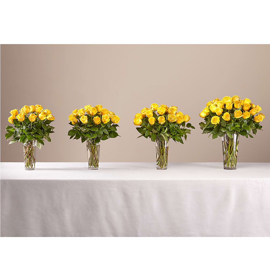 Long Stem Yellow Rose Bouquet – VERN'S SHARONVILLE FLORIST, Cincinnati OH