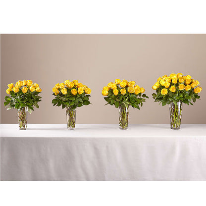 Long Stem Yellow Rose Bouquet – VERN'S SHARONVILLE FLORIST, Cincinnati OH
