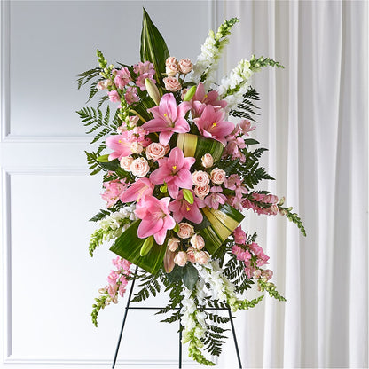 Elegant Embrace Standing Spray – VERN'S SHARONVILLE FLORIST, Cincinnati OH