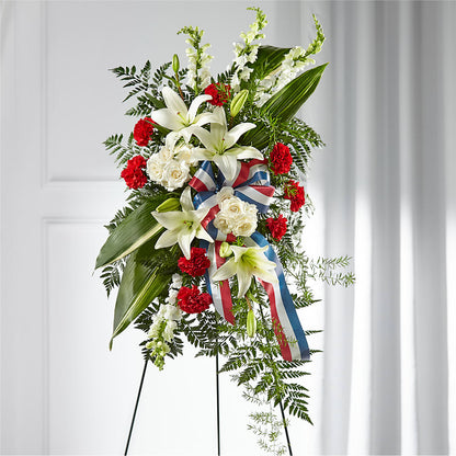 Stars of Life Standing Spray – VERN'S SHARONVILLE FLORIST, Cincinnati OH