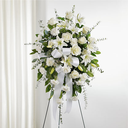 With Care Standing Spray – VERN'S SHARONVILLE FLORIST, Cincinnati OH