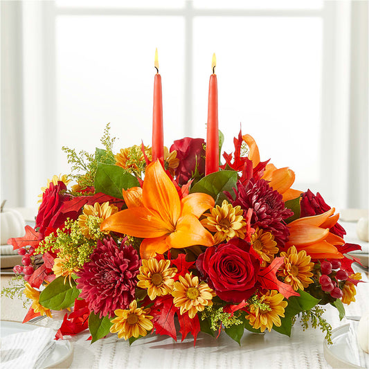 Autumn's Embrace Centerpiece – VERN'S SHARONVILLE FLORIST, Cincinnati OH
